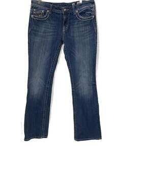Miss Me Women’s Easy Boot JE6067EL Embellished Flap Pocket Jeans Size 30